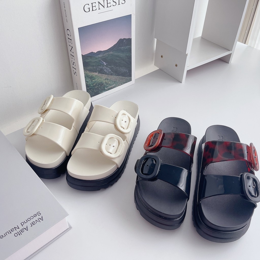 Dép sandal đế dày Melissa Buckle