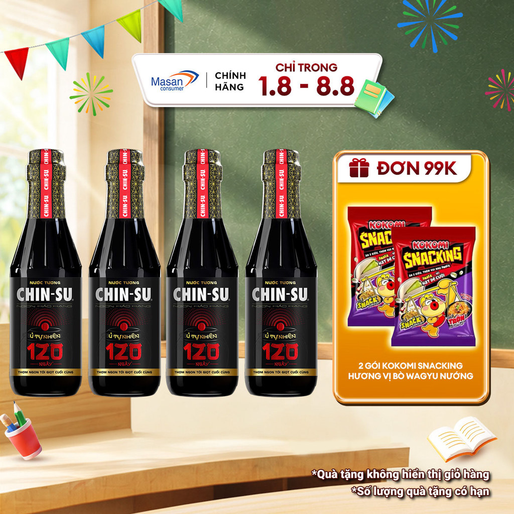 [Chọn loại]Nước tương Chin-su Ủ tự nhiên 120 ngày chai x 300ml