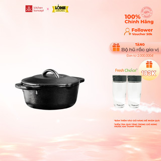 Nồi gang lodge - 18.5cm,0.95l sử dụng được trên mọi loại bếp