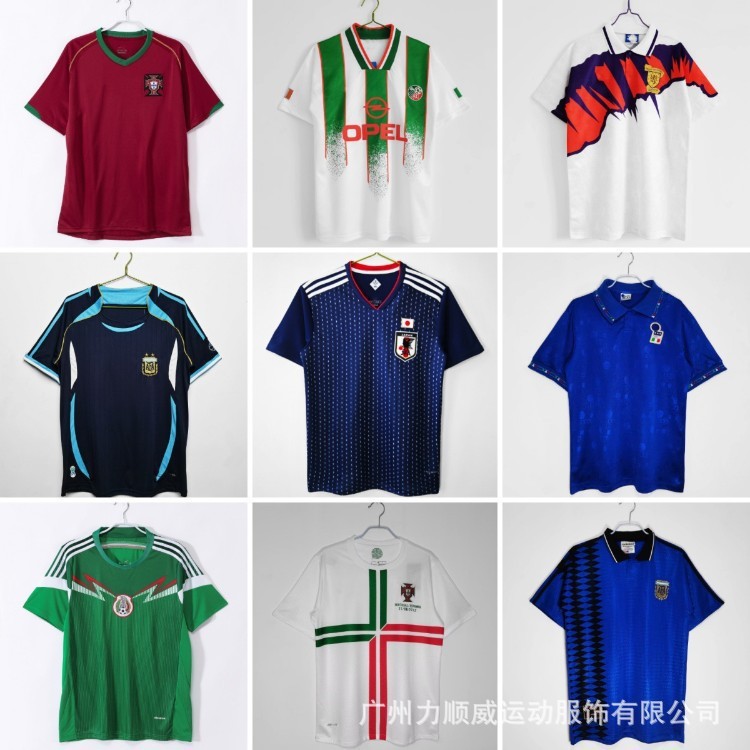 Áo bóng đá đội tuyển quốc gia mùa giải Retro Argentina Bồ Đào Nha Mexico Ý Áo bóng đá Ireland