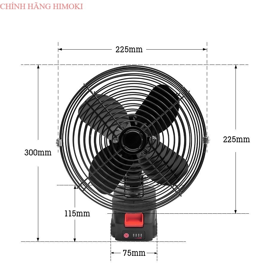 Quạt Pin Tích Điện MAKITA, Quạt Chạy Pin Tích Điện 8 Inch Để Bàn , Làm Mát Cực Nhanh,  (quạt đen ) C