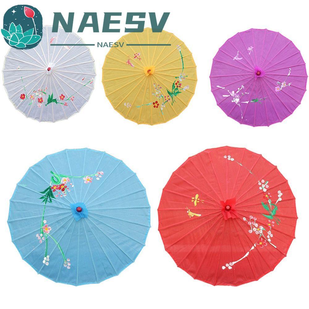 NAESV Ô Nghệ Thuật Trung Quốc, Ô Giấy Dầu Truyền Thống Lụa Trung Quốc, Khung Tre Phong Cách Retro Di