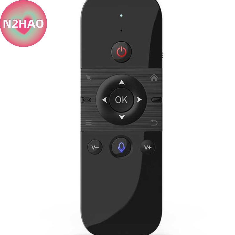 N2HAO M8 Air Mouse Điều khiển từ xa bằng giọng nói Bàn phím Mini không dây 2.4G Nhẹ cho Android TV B