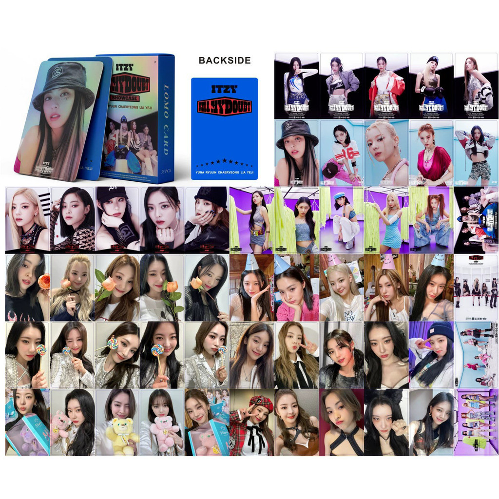 55 ITZY ITZY Laser KILL MY DOUBT Photocard Lomo Card LIA YUNA YEJI Shin Liuzhen