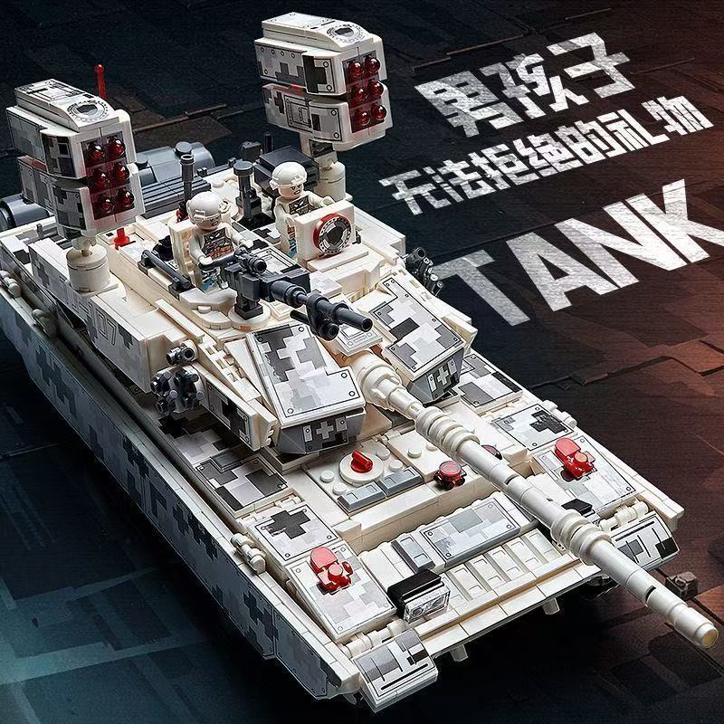 99A Main Battle Tank Leopard 2 Xe Giáp Tương Thích Với Lego Snow Commando Khối Xây Dựng Lắp Ráp Đồ C