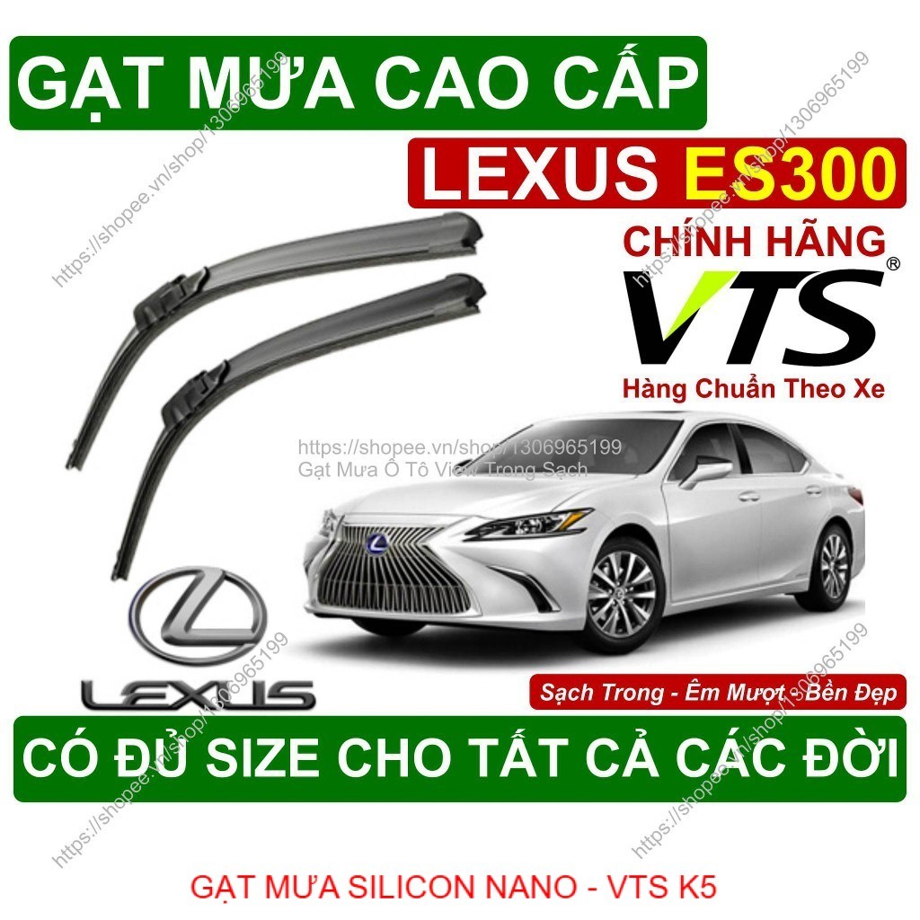 K5, Gạt Mưa Kính Lái Lexus ES300, Cặp Gạt Mưa Kính Lái Cho Các Dòng Xe Lexus ES300, Có Đủ Size Cho C