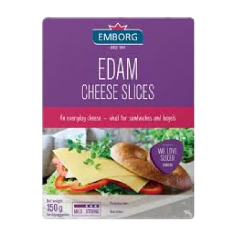 Phô mai lát Edam hiệu Emborg 150g - 35232
