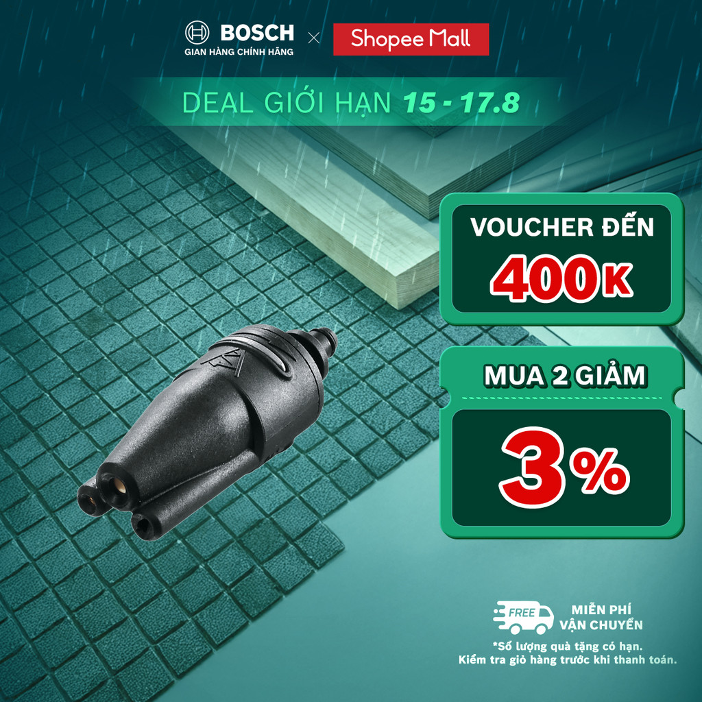 Đầu phun xịt 3 trong 1 Bosch