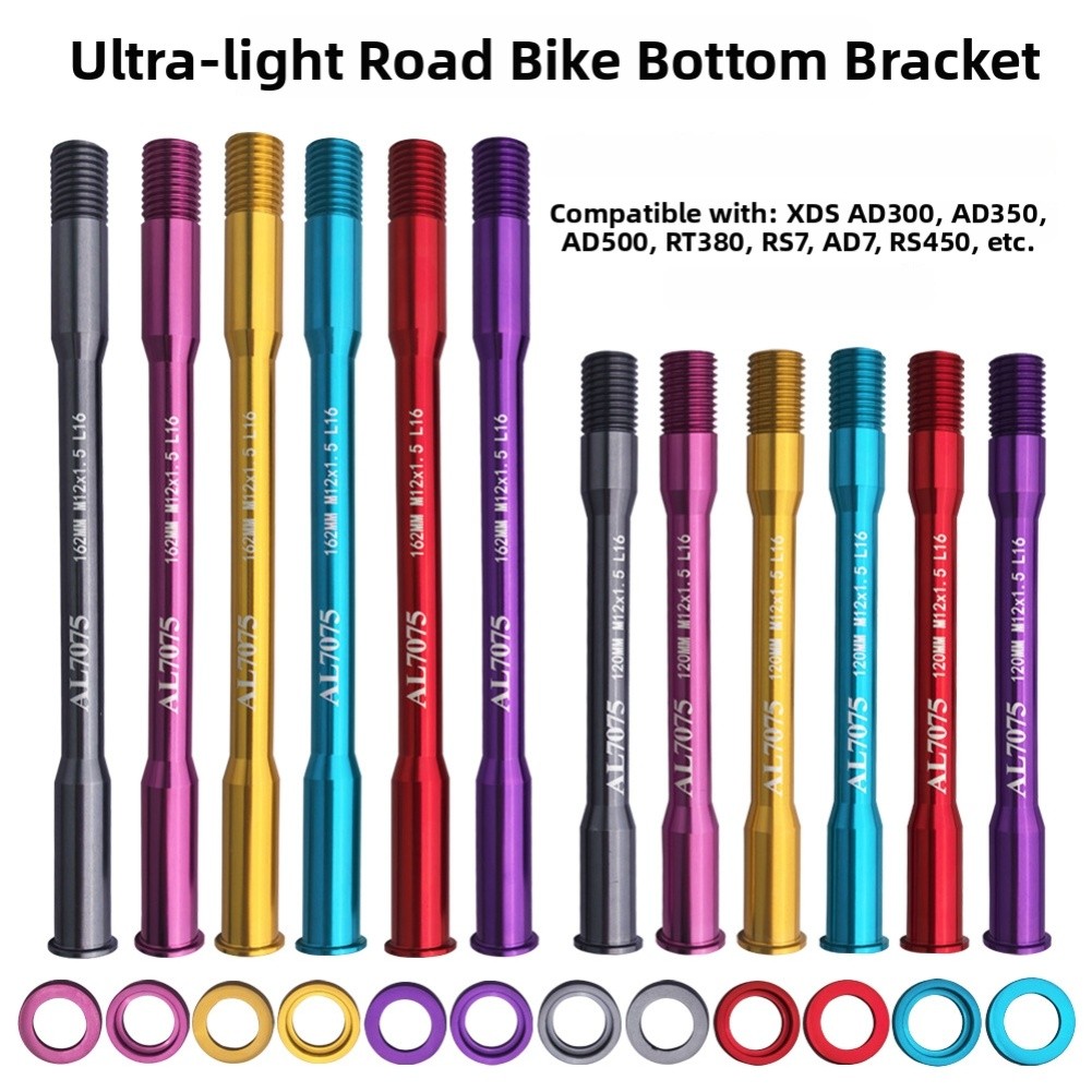 Trục Thru siêu nhẹ với thiết kế có thể tháo rời hai đầu cho xe đạp đường trường, tương thích với AD3