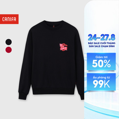 Áo nỉ unisex người lớn CANIFA BST Tết Ngọ Nguậy 5TW25W013