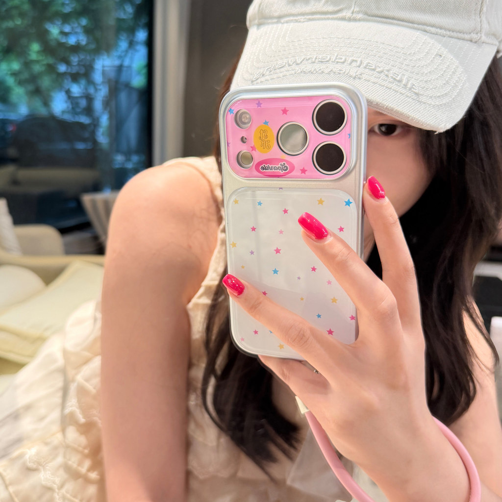 Jimeng Original ins Hàn Quốc Đơn Giản Toàn Màn Hình Nhiều Màu Sắc Ngôi Sao Nhỏ Dây Thích Hợp Cho 17p