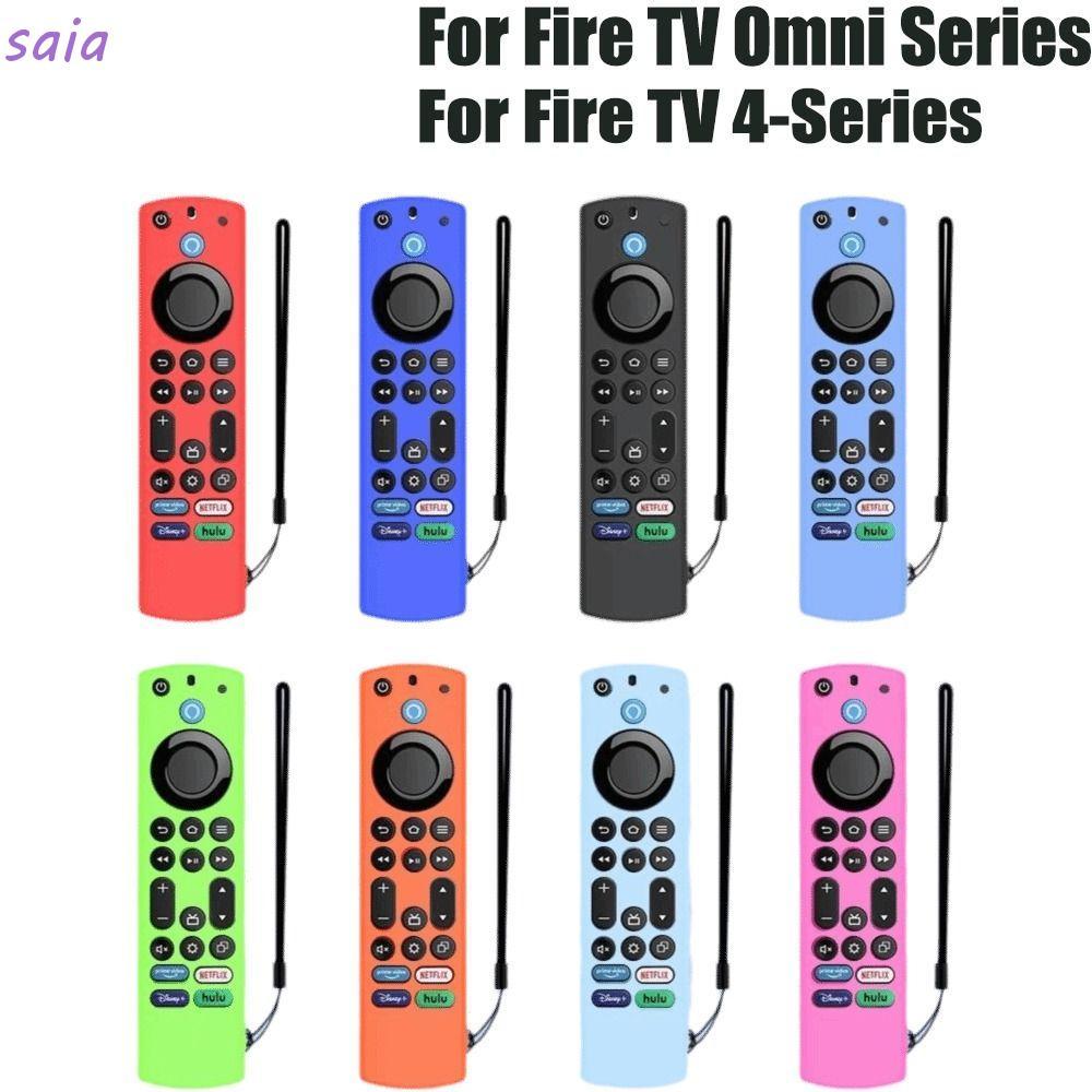 SAIA Fire TV Remote, Vỏ điều khiển từ xa TV silicon phát sáng, Vỏ bọc chống sốc có thể giặt được cho