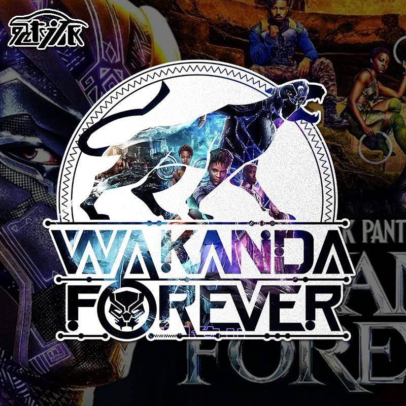 Black Panther 2 Watt Kanda Long Live Marvel Movie Reflective Electric Motorcycle Automobile Sticker 
