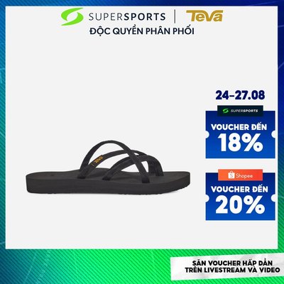 Dép Xỏ Ngón Nữ Teva Olowahu - Đen - 6840-MBOB