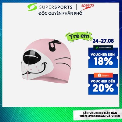 Mũ Bơi Trẻ Em Speedo Printed Character - Hồng - 8-00232614670 ADS11 LS400