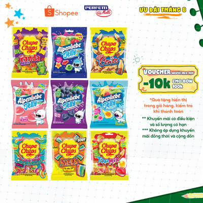 COMBO Kẹo dẻo Chupa Chups hương trái cây hỗn hợp, hương cola mang đến vị ngọt, vị chua và đa dạng hình dáng