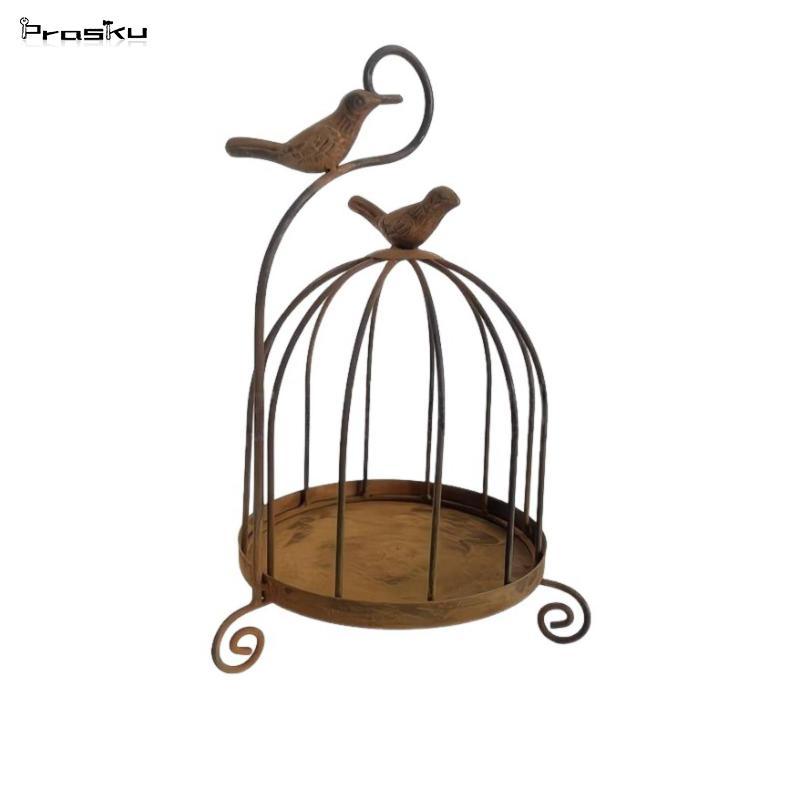 Prasku Birdcage Candle Holder Farmhouse Candle Holder with Bird Shabby Chic Decor cho đám cưới
