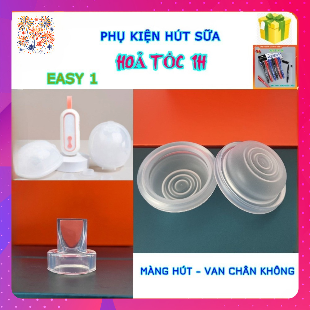 [HoảTốc] Phụ kiện hút sữa tương thích máy KAMIDI EASY 1, phụ kiện hút sữa SILICON, van xả 1 chiều, v