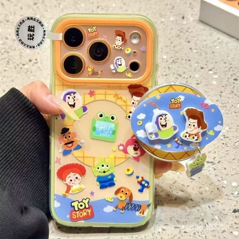 Ốp Điện Thoại Thích Hợp Cho iPhone 11 12 13 14 15 16 17 Pro max Plus Air Toy Story Mặt Dây Chuyền Từ