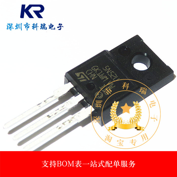 Thương hiệu mới Hàng có sẵn STF5N52U 5N52U 4.4 A520V Cắm thẳng TO220F N Kênh Hiệu ứng trường ống MOS