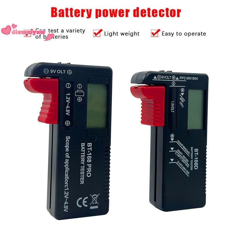 BT-168D Pin Tester phổ kỹ thuật số LCD Tester AA AAA CD 9V 1.5V nút di động điện áp pin điện áp Test