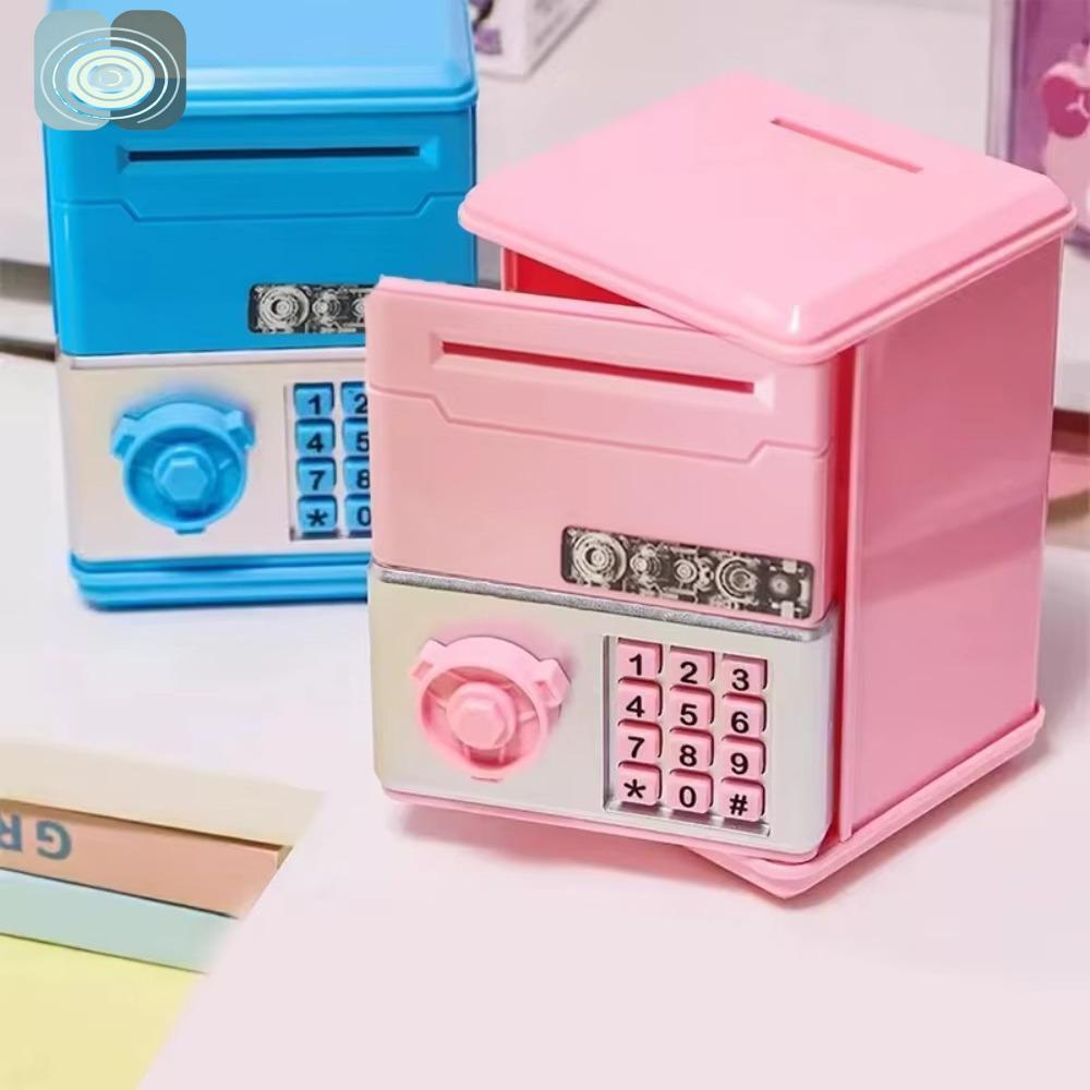 Lợn tiết kiệm đồ chơi trẻ em, Mật khẩu Mini Hộp tiết kiệm tiền, ATM Quà tặng trẻ em Ngân hàng tiết k