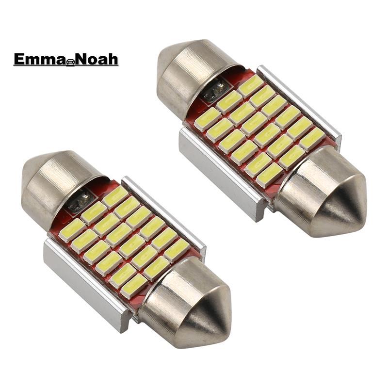 2 Chiếc C5W C10W 31mm 3014 18SMD Festoon Led Canbus Xe Inteiror Bóng Đèn Biển Số Đèn 12V