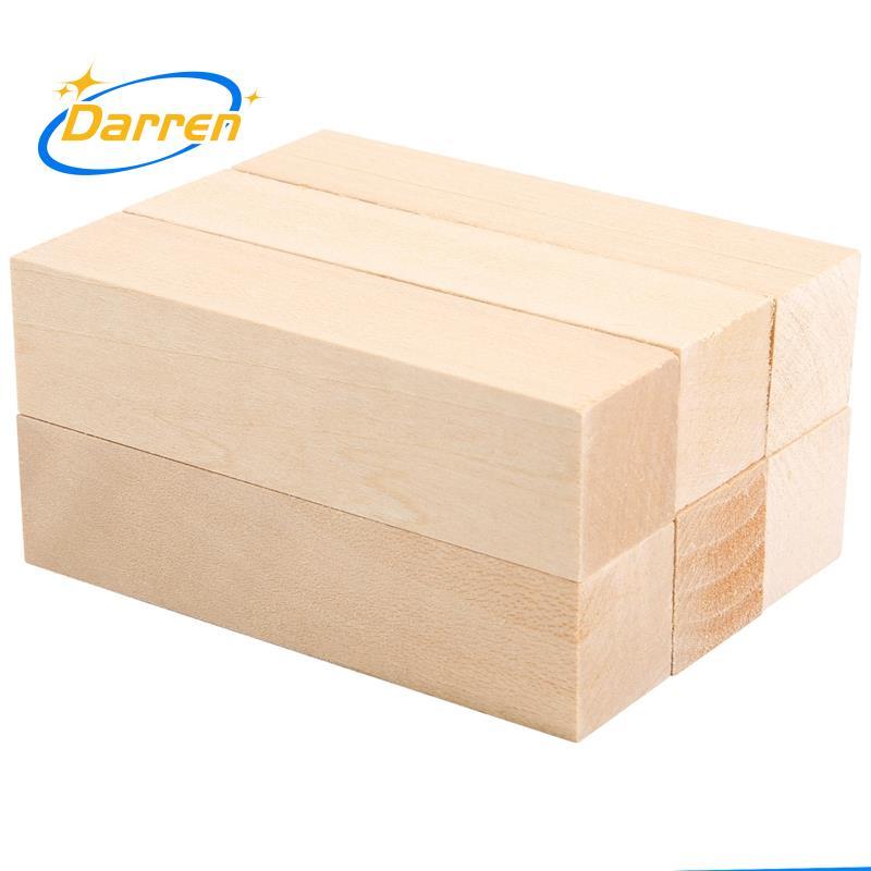 6 Chiếc Basswood Khắc Khối Gỗ Cho Người Mới Bắt Đầu Khắc Sở Thích Bộ DIY Khắc Gỗ