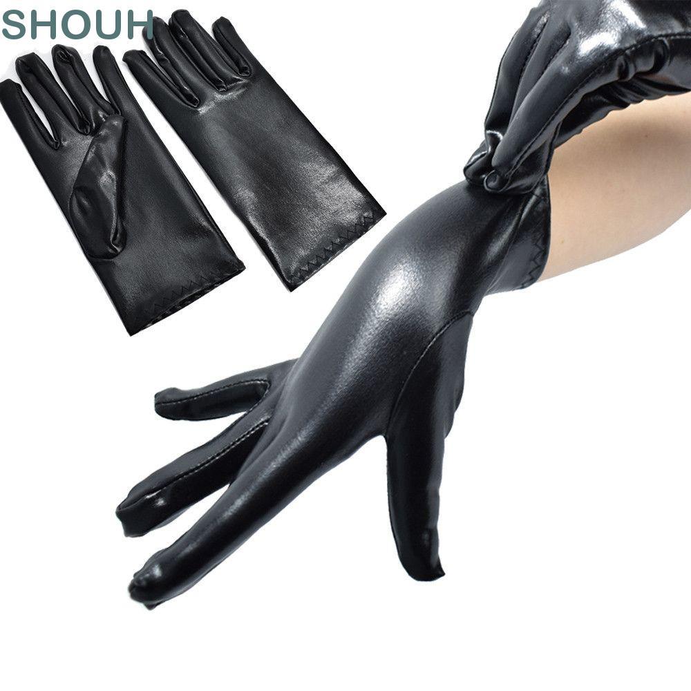 Găng tay da SHOOH Gothic Punk Gothic Gothic Gothic Găng tay PU