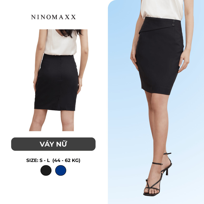 [CÒN XANH DƯƠNG] Chân Váy Công Sở Nữ Chất Liệu Nano Chống Nắng Váy Dài N&M Thương Hiệu NINOMAXX 2104028