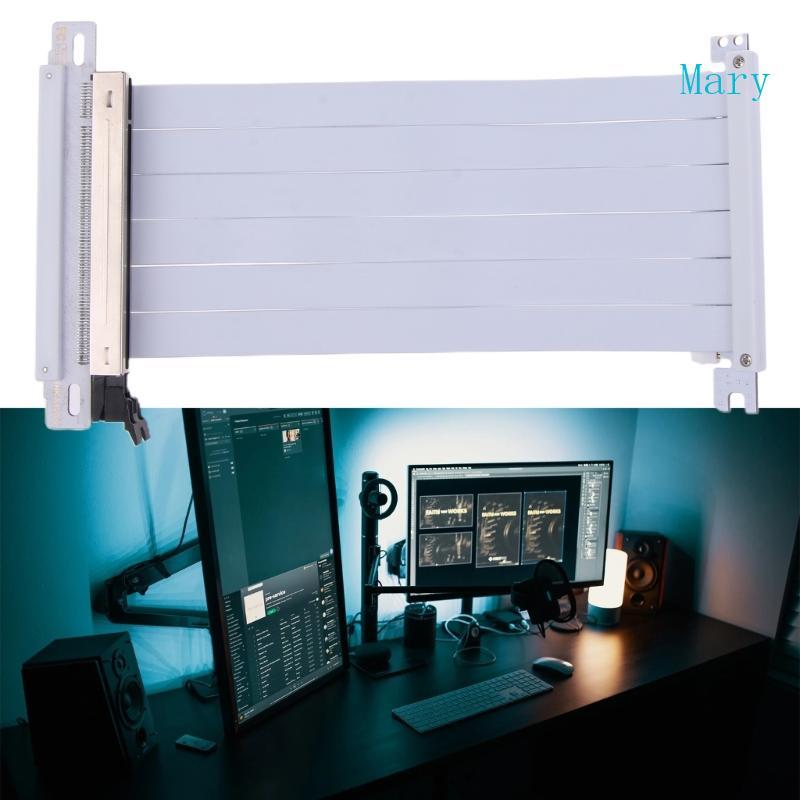 Mary PCIe Riser Cable 3 0 x16 PCI-Express Riser Extender Tốc độ cáp linh hoạt