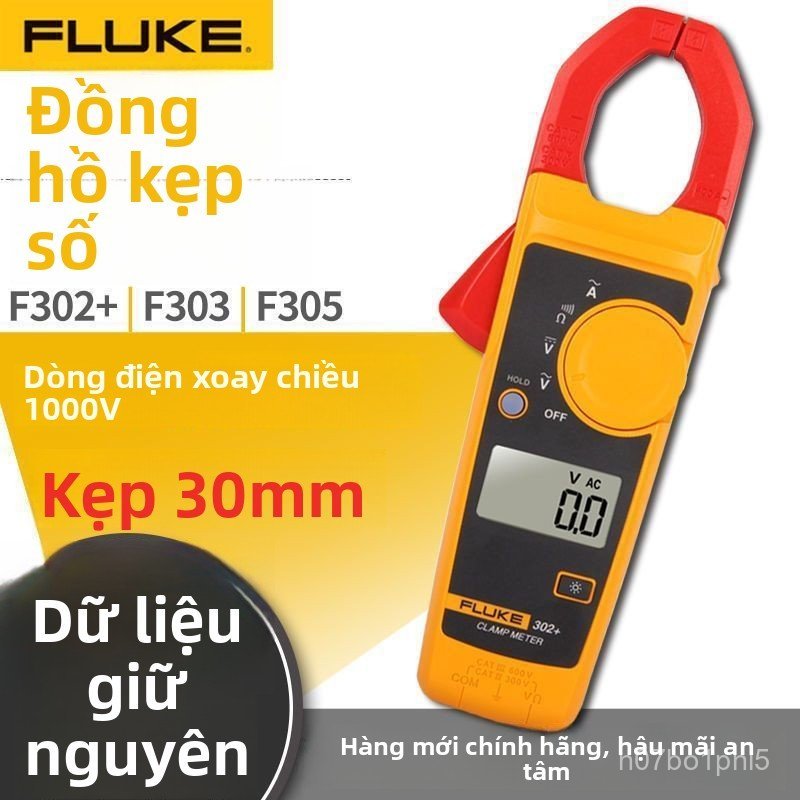 Đồng hồ vạn năng kẹp dòng F302+ F303 F305 F381 chính xác cao tự động giao nhanh