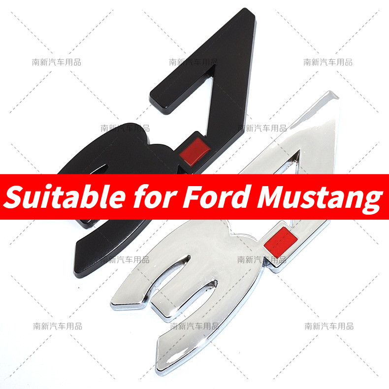 Thích Hợp Cho Xe Ford Ford Dán Nhãn Sửa Đổi Mustang Logo Ô Tô 3.7 Logo Ô Tô Kim Loại Dịch Chuyển Log