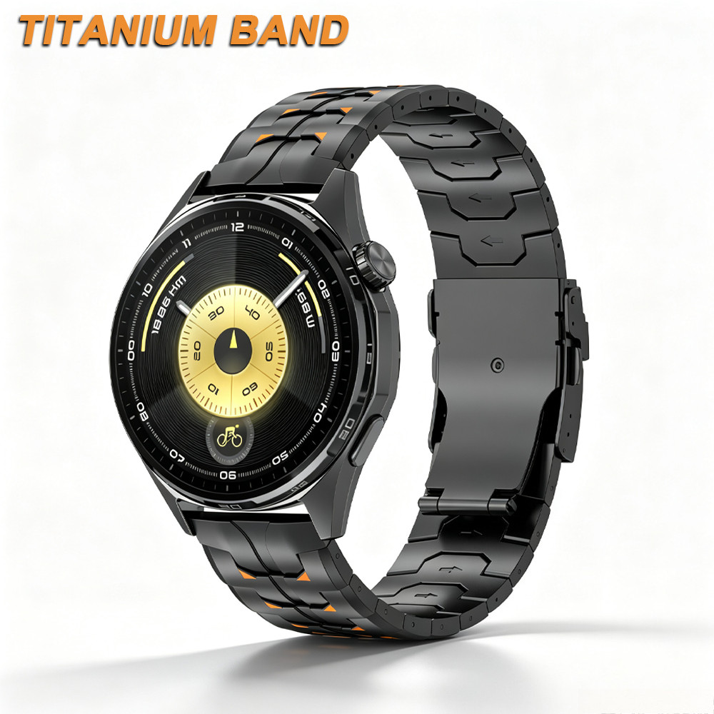 22mm Titan Dây Kim Loại Cho Huawei Watch GT 7 Pro GT7 GT6 Nam Vòng Tay Cho Samsung Galaxy Watch 3 Am