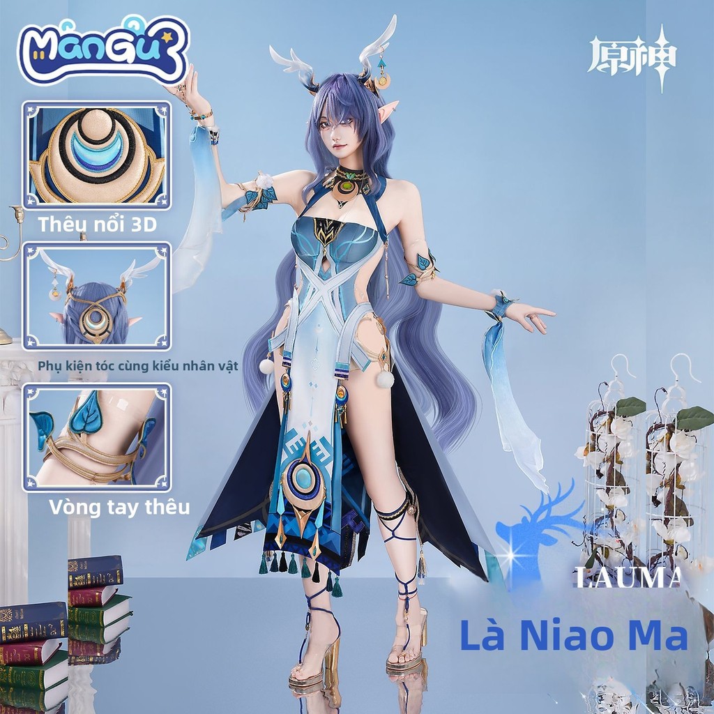 Cosplay Genshin Impact Lauma Man Cốt nữ anime game full set giá rẻ