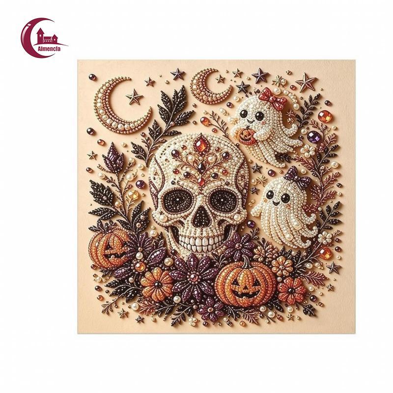 Almencla Allcomplete Pearl Diamond Painting Art with Frame 3D Pearl Diamond Painting Kit Raised Wall