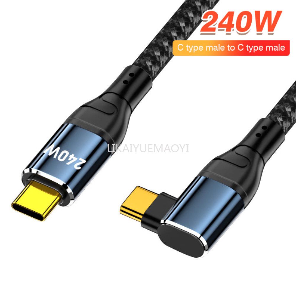 LIKAIYUE 240W USB C sang USB Type C Cáp PD 3.1 240W Cáp sạc nhanh cho Xiaomi Samsung USB C Dây