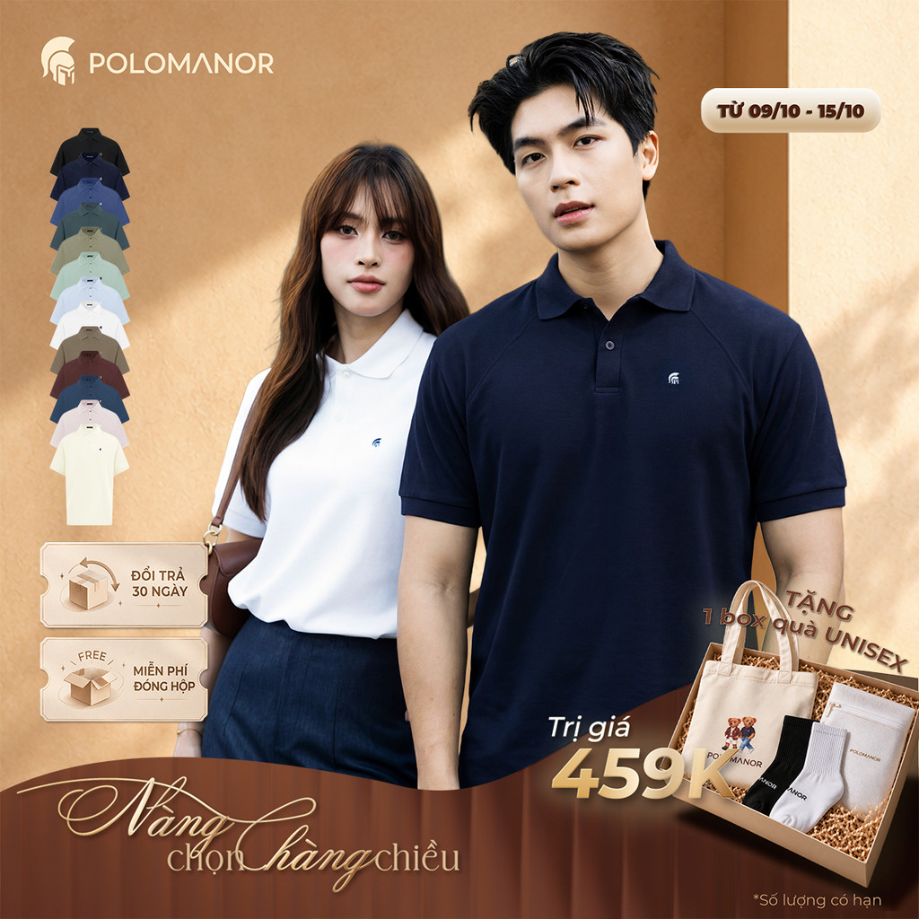 Áo polo nam cao cấp BASIC DIAMOND, POLO QUỐC DÂN vải CVC Diamond, sang trọng - POLOMANOR