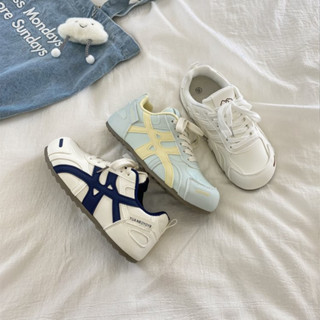 Mùa Thu Phong Cách Mới Màu Sắc Phù Hợp Nhẹ Giày Thể Thao Thời Trang Thoải Mái Mặc Bên Ngoài Chống Trơn Trượt Chống Mài Mòn Da Đế Bằng Giày Nhà Máy Giá Bán Buôn