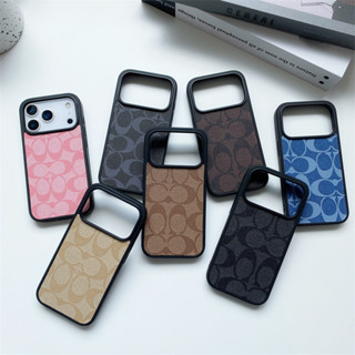  Ốp Điện Thoại Chống Sốc Phong Cách Da Sang Trọng Cho iPhone 17 11 12 13 14 15 16 Pro Max Plus 17Air Chống Vân Tay Mờ Ốp Lưng TPU Mềm Vỏ Chống Rơi 