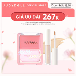 [Combo 2] Má Hồng Kem & Kem Che Khuyết Điểm 3.2g JUDYDOLL Căng Bóng Che Phủ Tốt Mịn Màng Da