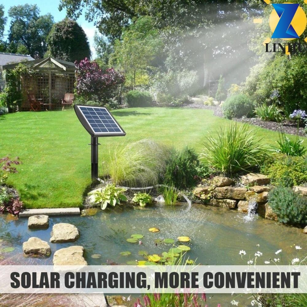 Máy bơm oxy năng lượng mặt trời LINHU, Máy tạo oxy bể cá 3W có độ ồn thấp, Thiết bị oxy Hiệu suất cao Pin Lithium 2600mAh bền Máy bơm oxy bể cá Vườn