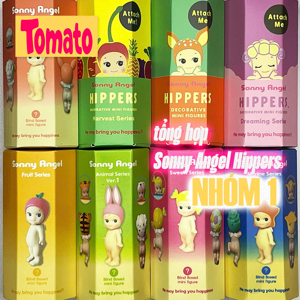 Tổng hợp Bản Đẹp SONNY ANGEL Hippers NHÓM 1 Phụ kiện Dán điện thoại Laptop Blindbox Quà tặng