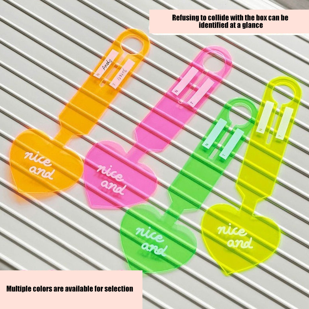 Thẻ hành lý hình trái tim huỳnh quang Pvc, Thẻ vali, Thẻ lên máy bay, Nhãn chống thất lạc hành lý kiểm tra, Thẻ nhận dạng và treo