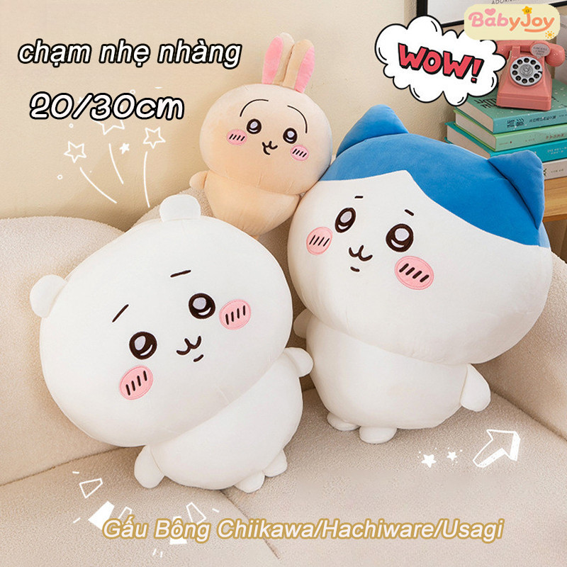 【BabyJoy】Gấu Bông Chiikawa/Hachiware/Usagi 20cm-30cm,Gấu Bông Mềm Mại dễ thương,Trang Trí Phòng