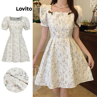  Lovito Váy ren hoa Ditsy thường ngày cho nữ L76AD185 