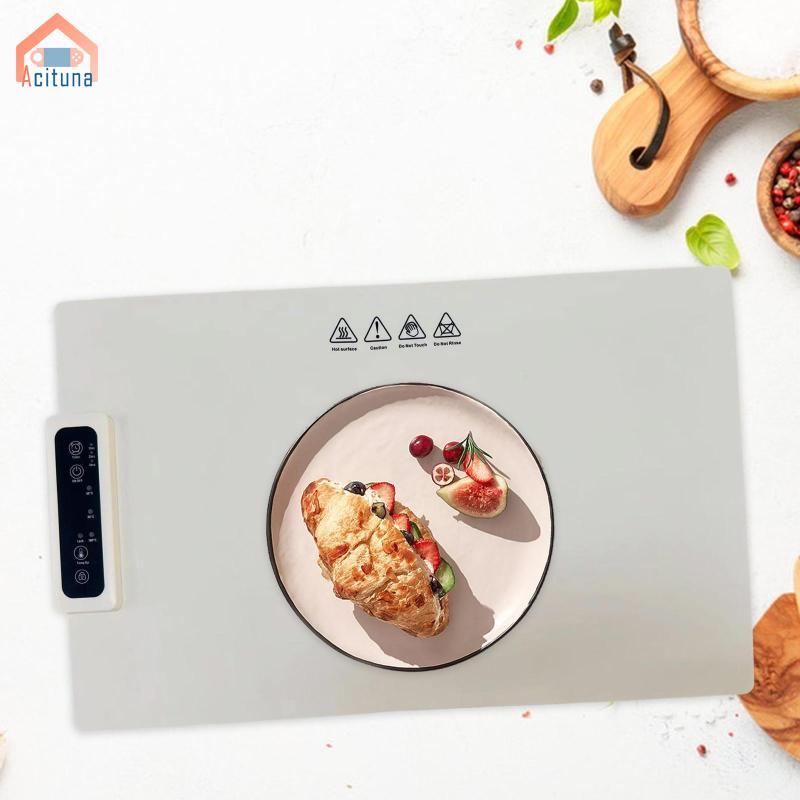 Máy hâm nóng thực phẩm bằng điện Tấm sưởi ấm US Cắm sưởi ấm nhanh Đĩa sưởi ấm đa năng Tiết kiệm không gian Cuộn thực phẩm Thảm sưởi ấm