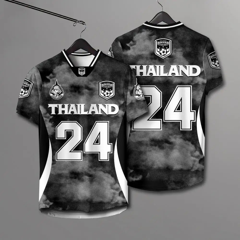 Áo bóng đá, tay ngắn, hơi thở, đội tuyển quốc gia U20 Thái Lan, quần áo AFC Asian Cup, màu sắc tươi 