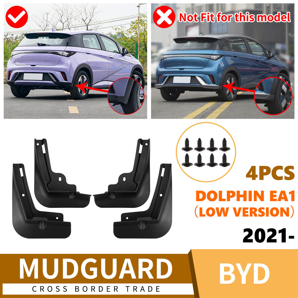 Thích hợp cho Dolphin Dolphin Dolphin EA1 2021-2025 Chắn bùn Piwa Phụ tùng ô tô phía trước phía sau