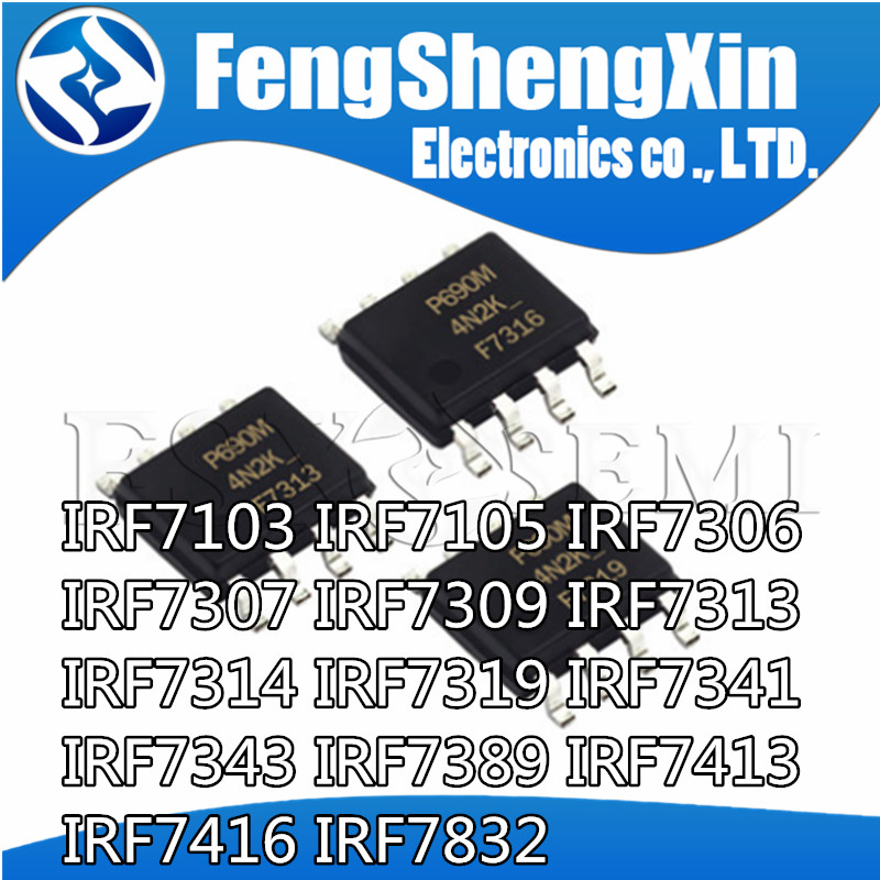 10 Chiếc IRF7319 F7319 SOP IRF7306 IRF7307 IRF7309 IRF7313 IRF7314 IRF7341 IRF7343 IRF7389 IRF7103 I